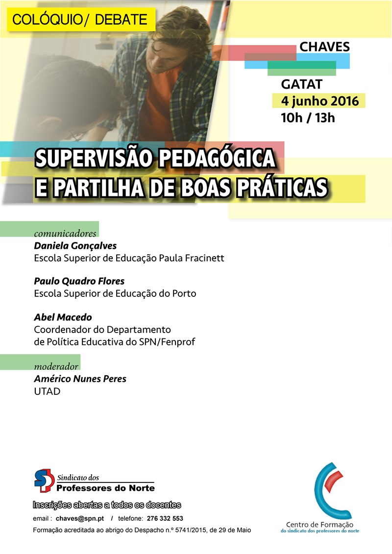Programa do Seminário em Chaves, 4 de junho: Supervisão